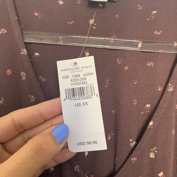 NEW American eagle floral cottage core maxi dress - Picture 7 of 7